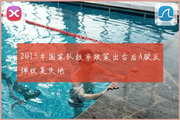 2015年国家队救市政策出台后A股反弹收复失地